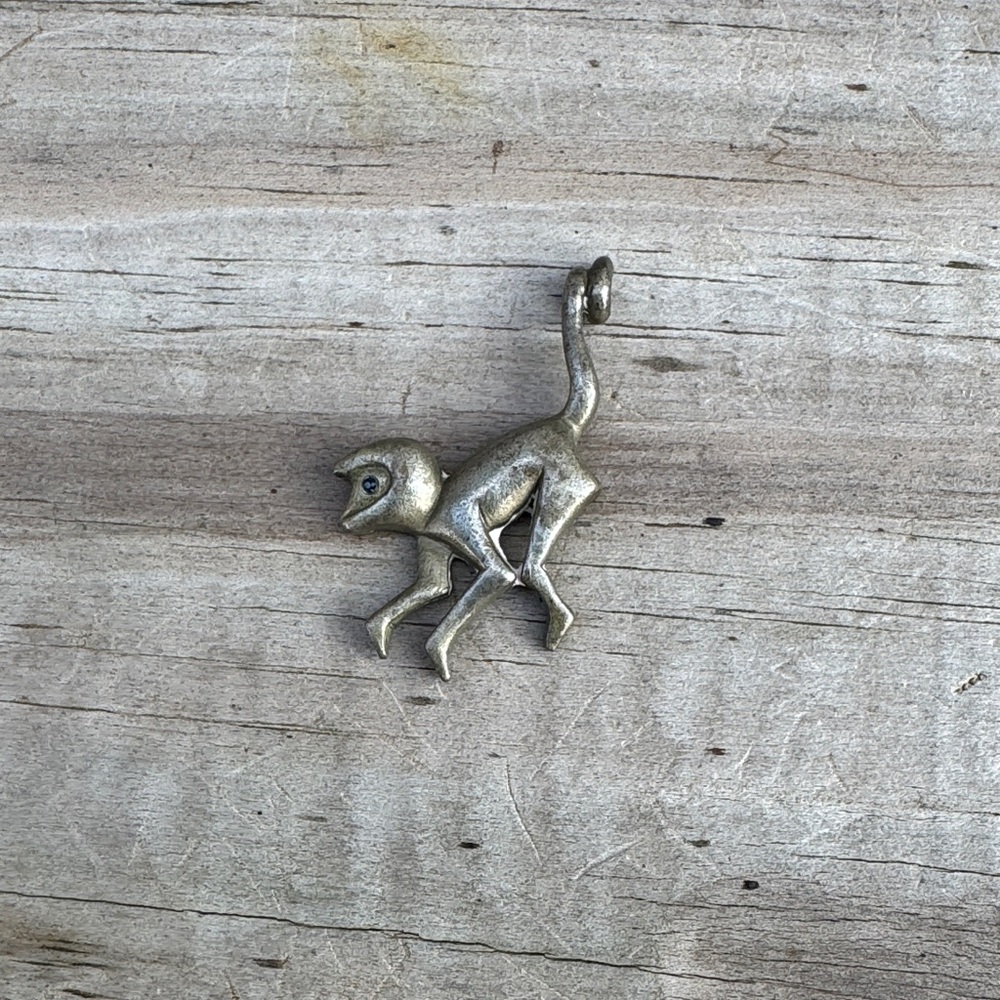 Silver Monkey Pendant